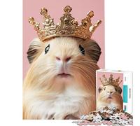 Puzzle 1000 pièces pour Adolescents Roi Cochon d'Inde Jeu Amusant à Faire à la Maison Course de Vitesse Manuelle Jeu Pratique pour Les 14 Ans et Plus (38x52cm)