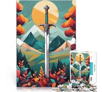 Puzzle 1000 pièces pour Adolescents Roi de l'épée Jouet éducatif d'apprentissage Chaque pièce est Unique - Jeu Familial Stimulant et Amusant 52x38cm