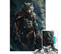 Puzzle 1000 pièces pour Adolescents Roi Loup Idéal pour Un Anniversaire Noël ou Tout Simplement Amusant et éducatif (14+) Dimensions : 38x26cm