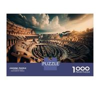 Puzzle 1000 Pièces Pour Adolescents Roman Colosseum Architecture Puzzle Pour Adolescents - Niveau De Difficulté Élevé - Activités Amusantes À La Maison - Jouet Addictif Pour Développer La Patience 38x