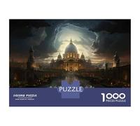 Puzzle 1000 Pièces pour Adolescents Rome's Mystical Night Sky Puzzle pour Adolescents Améliore La Mémoire Défi À Réaliser Amusant en Famille Et Soirée Jeux 38x26cm/1000pcs
