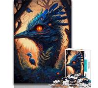 Puzzle 1000 pièces pour Adolescents Royaume enchanté d'autruche idéal comme Cadeau pour Toute la Famille (26x38cm)