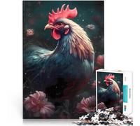 Puzzle 1000 pièces pour Adolescents Royaume Mythique du Poulet Jouets à Faire soi-même avec Affiche et Feuille de Questions correspondantes 50x70cm