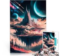 Puzzle 1000 pièces pour Adolescents Royaumes du château céleste Jouet éducatif d'apprentissage Une œuvre d'art 75x50cm