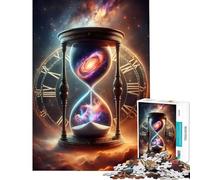 Puzzle 1000 pièces pour Adolescents Sablier du Cosmos Activités ludiques à la Maison Décoration Parfaite Jeu de réflexion Convient aux Personnes de 14 Ans et Plus (38x52cm)