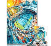 Puzzle 1000 pièces pour Adolescents, Salle de Sport de Tennis, 1000 pièces pour Adultes, Collection d'artistes de Jeux intellectuels, Beaux-Arts 50x75cm