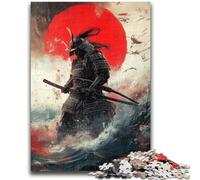 Puzzle 1000 pièces pour Adolescents, samouraï Japonais, Puzzle 1000 pièces, réduction du Stress, Interaction Parent-Enfant intéressante (38x26cm)