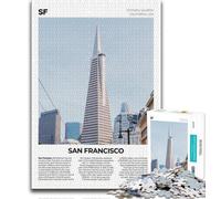 Puzzle 1000 pièces pour Adolescents San Francisco, Jeux éducatifs, décoration d'intérieur, Cadeau d'anniversaire, Art Mural (75x50cm)