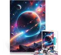 Puzzle 1000 pièces pour Adolescents Scène de Science-Fiction Epic Planet défi éducatif Renforcer l'amour Entre Les Couples 38x26cm