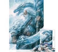 Puzzle 1000 pièces pour Adolescents Seigneur Dragon Blanc Jeu éducatif Jouet éducatif Idéal comme Cadeau pour Toute la Famille (38x52cm)