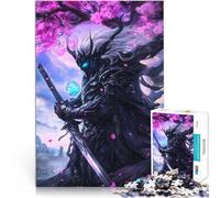 Puzzle 1000 pièces pour Adolescents Seigneur Samouraï Anime Jouets de Jeu pour Cadeau Familial Jeu de défi Unique 75x50cm