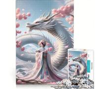 Puzzle 1000 pièces pour Adolescents Sérénade du Dragon Sakura Jeux éducatifs Assemblage de Motifs Collection d'artistes Beaux-Arts 50x75cm