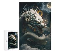 Puzzle 1000 pièces pour adolescents Serene Celestial Dragon Puzzles pour adultes jeux de détente, une œuvre d'art pour anniversaire, Noël, 1000 pièces