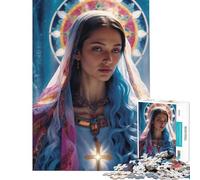 Puzzle 1000 pièces pour Adolescents Sérénité sacrée Puzzle 1000 pièces Décoration intérieure Jouet à Assembler Idéal comme Cadeau pour Toute la Famille (38x52cm)