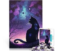 Puzzle 1000 pièces pour Adolescents Série d'art de Chat Style 4 Entraînez Votre Cerveau et Vos Mains Bon Cadeau 52x38cm