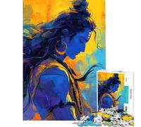 Puzzle 1000 pièces pour Adolescents Shiva Le rêveur Jeu Anti-Stress Stimulant à compléter décoration Murale pour Les 14 Ans et Plus (38x52cm)