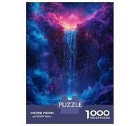 Puzzle 1000 Pièces pour Adolescents Sign Aquarius Waterfall Puzzle Adulte Jeux Relaxants Décoration Intérieure Cadeaux d'anniversaire Et Cadeaux Uniques 70x50cm/1000pcs