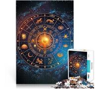 Puzzle 1000 pièces pour Adolescents Signes du Zodiaque Jouets éducatifs d'apprentissage Renforcer l'amour Entre Les Couples 52x38cm