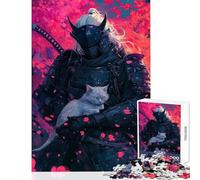 Puzzle 1000 pièces pour Adolescents Silent Samurai ﹨u Chat Famille Jeu d'apprentissage éducatif Jouet éducatif Collection d'artistes Beaux-Arts (38x52cm)