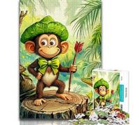 Puzzle 1000 pièces pour Adolescents Singe Voyageur Puzzle 1000 pièces pour Adolescents Relax Games est Un pour Toute la Famille (50x75cm)