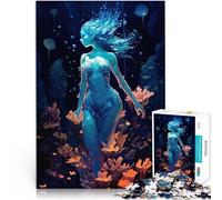 Puzzle 1000 pièces pour Adolescents Sirène du Monde sous-Marin Entraînez Votre Cerveau et Vos Mains Décoration Parfaite 38x26cm
