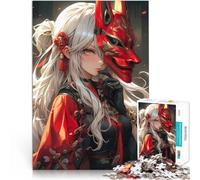 Puzzle 1000 pièces pour Adolescents Sirène samouraï démoniaque Jeu Familial Anti-Stress Défi Difficile Idées Cadeaux 52x38cm