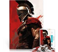 Puzzle 1000 pièces pour Adolescents Soldat Guerrier Spartiate Jouets de Divertissement Familial Super Cadeau 50x70cm