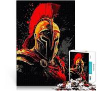 Puzzle 1000 pièces pour Adolescents Soldat Guerrier Spartiate pour Le Jeu éducatif Challenge Toy Jeu de défi Unique 38x26cm