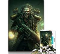 Puzzle 1000 pièces pour Adolescents Soldat Zombie de l'armée Morte Puzzle 1000 pièces Jouet éducatif Anti-Stress Cadeaux pour Amis et Famille 38x26cm