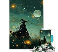 Puzzle 1000 pièces pour Adolescents Sorcière Parmi Les lucioles Jeu éducatif et Familial pour Les Amateurs de Jeux (Dimensions 38x26cm)
