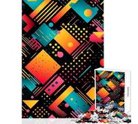 Puzzle 1000 pièces pour Adolescents Spectrum Symphony Jeu de Construction Cadeau de Père Noël Secret Jeu éducatif pour Anniversaire ou Noël Format 38x26cm