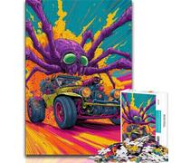 Puzzle 1000 pièces pour Adolescents Spider Racing, Jeux éducatifs, décoration d'intérieur, Cadeau d'anniversaire, Art Mural (38x26cm)