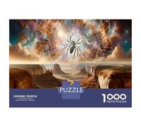 Puzzle 1000 Pièces pour Adolescents Spider Web Galaxy Landscape Puzzle Adulte Jeux Relaxants Décoration Intérieure Cadeaux d'anniversaire Et Cadeaux Uniques 52x38cm/1000pcs