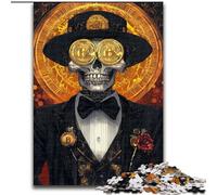 Puzzle 1000 pièces pour Adolescents Squelette Bitcoin, idéal comme Cadeau éducatif pour Toute la Famille (Taille 50x75cm)
