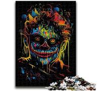 Puzzle 1000 pièces pour Adolescents, Squelette Clown, Jeu Stimulant, idéal comme Cadeau pour Toute la Famille, 50x75cm