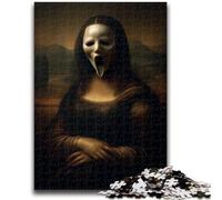 Puzzle 1000 pièces pour Adolescents, Squelette de la Joconde, Jouet éducatif et décompressant, idéal comme Cadeau d'anniversaire, 50x75cm