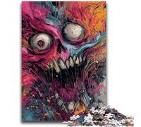 Puzzle 1000 pièces pour Adolescents, Squelette Fantastique, 1000 pièces, avec Affiche et fiche de Questions-réponses, pour Les 14 Ans et Plus (75x50cm)