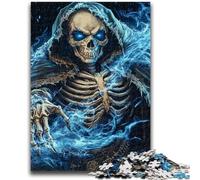 Puzzle 1000 pièces pour Adolescents Squelette Mort pour et 14 Ans et Plus Jeu Impossible Cadeau d'anniversaire de Noël 26x38cm