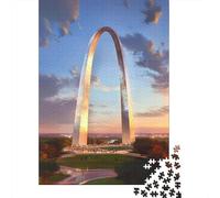 Puzzle 1000 Pièces pour Adolescents St. Louis Gateway Arch-2 Les Puzzles pour Adolescents Améliorent La Mémoire - Cadeau d'anniversaire, De Noël 70x50cm/1000pcs