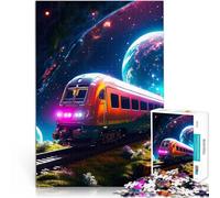 Puzzle 1000 pièces pour Adolescents Station Galactique Jouets de Divertissement Familial Jeu éducatif pour Anniversaire, Noël 75x50cm