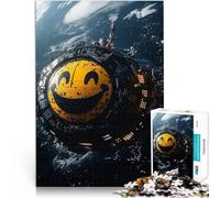 Puzzle 1000 pièces pour Adolescents Station Spatiale Souriante Défi Difficile pour soulager Le Stress Œuvre d'art 38x26cm