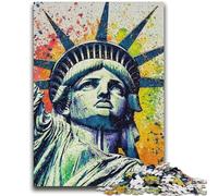 Puzzle 1000 pièces pour Adolescents, Statue de la Liberté, Jeux éducatifs, décoration d'intérieur, idéal comme Cadeau pour Toute la Famille, 26x38cm