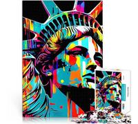 Puzzle 1000 pièces pour Adolescents Statue de la liberté Jeux éducatifs Décoration d'intérieur Une œuvre d'art 75x50cm