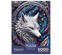 Puzzle 1000 Pièces pour Adolescents Steampunk White Fox Puzzle Adulte Jeu Familial Difficile Difficile Cadeau d'anniversaire Unique 38x26cm/1000pcs