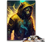 Puzzle 1000 pièces pour Adolescents Street Wolf, Jeu Stimulant, Jouets à Offrir en Cadeau à Toute la Famille à partir de 14 Ans, 26x38cm