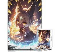 Puzzle 1000 pièces pour Adolescents, Style Anime, représentant Une Fille renarde Fennec Jeu intellectuel idéal pour se détendre à la Maison ou comme Cadeau de Noël Secret Dimensions : 50x75cm