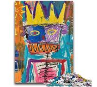 Puzzle 1000 pièces pour Adolescents, Style Basquiat, King Skull, entraînez Votre Cerveau et Vos Mains Cadeaux d'anniversaire et Cadeaux Uniques pour Les 14 Ans et Plus, 50x75cm