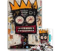 Puzzle 1000 pièces pour Adolescents, Style Basquiat, Roi, pour stimuler Le Cerveau, Jouets addictifs pour cultiver la Patience, Collection d'artistes, Beaux-Arts, 75x50cm