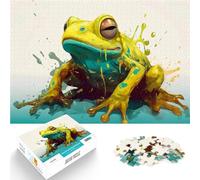 Puzzle 1000 pièces pour Adolescents Style de Dessin animé de Grenouille Renard Casse-tête pour Une œuvre d'art 75x50cm