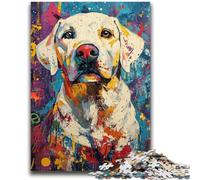 Puzzle 1000 pièces pour Adolescents, Style Labrador Basquiat, Puzzle pour Adolescents, Anti-Stress, défi Difficile, Cadeaux du Père Noël Secret (26x38cm)